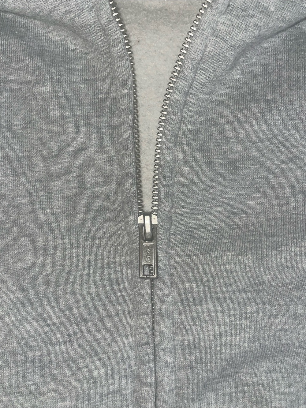 ♡ Brandy Melville/ John Galt Light Gray Zip-Up Hoodie - Picture 3 of 4